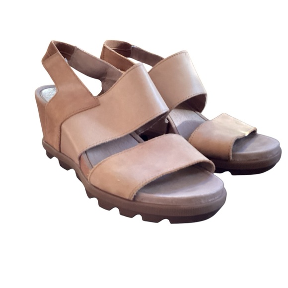 Sorel Joanie Slingback Platform Wedge Sandals size 8 - Picture 3 of 7